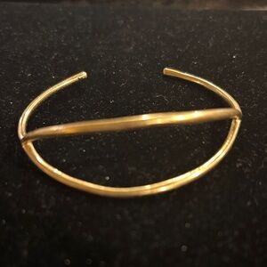 Madewell Minimalist Gold-Tone Open Cuff Bracelet